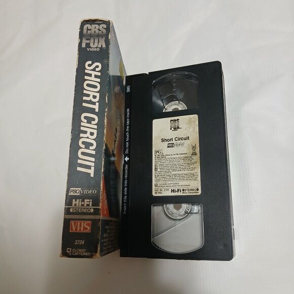 Short Circuit 1986 VHS Tape CBS Fox PSO Ally Sheedy Steve Guttenberg Bundle Save - Picture 3 of 3
